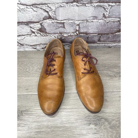 Pikolinos Brown Leather Lace Up Plain Oxfords Shoes Women Sz 38EU/7.5M US - Picture 1 of 16